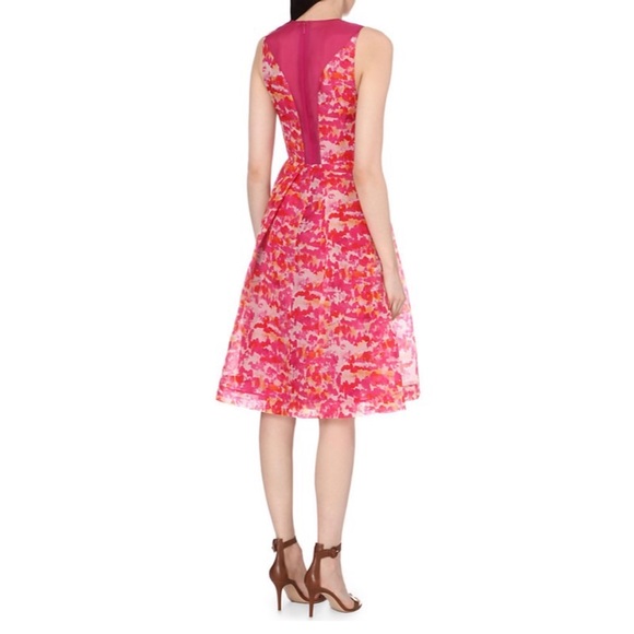 WHISTLES Silk Organza Fit and Flare Tea Dress $325 - Picture 6 of 8